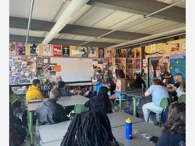 Rockville Alum and Published Author Meets with RHS Creative Writers